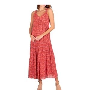 Joie Red Sleeveless Maxi Dress Size M